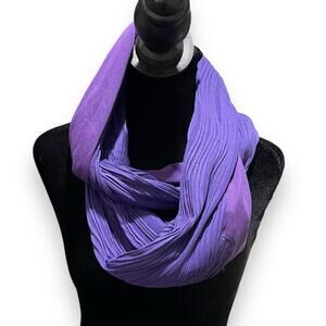 Sholdit Infinity Scarf Womens Purple Zipper Pocket Travel Casual Grunge Academia
